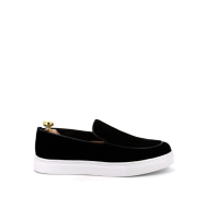 Velluto Suede Slip-on Zwart